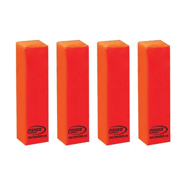 Fisher Deluxe 3lb Weighted End Zone Pylons, PY1, set/4