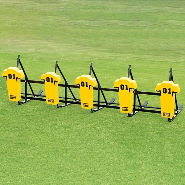 Fisher 5-Man JV Football Blocking Sled w/Man Pad 