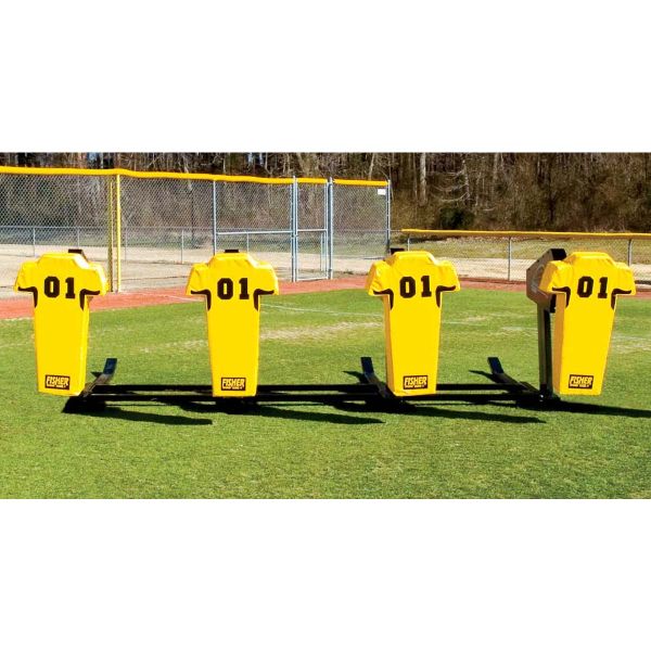 Fisher 4-Man Bull Football Blocking Sled w/Man Pad