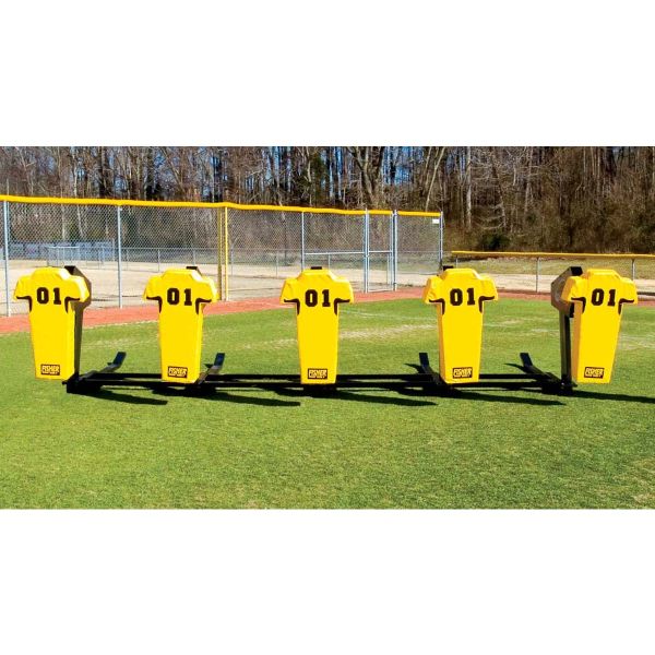 Fisher 5-Man Bull Football Blocking Sled w/Man Pad