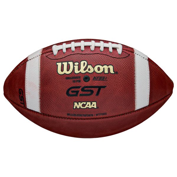 Wilson GST NFHS Official Size Leather Game Football