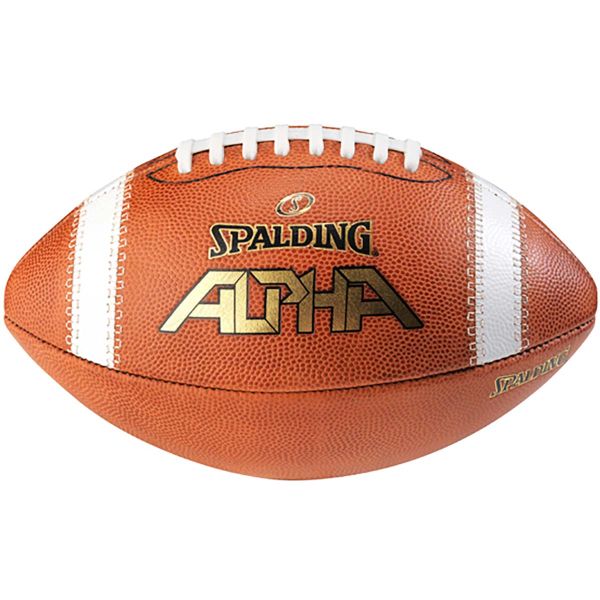 Spalding Alpha Official Size Leather Football, 726758