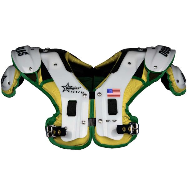 Douglas CP Custom FF17 Flat Skill Position Narrow Profile Football Shoulder Pads
