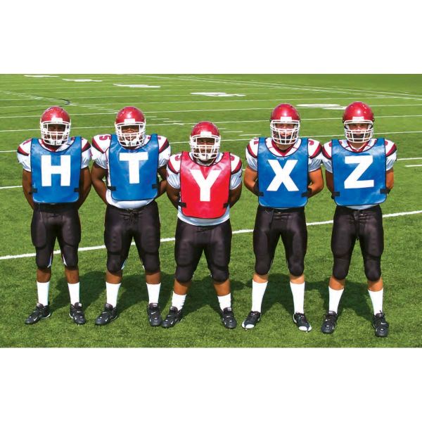 Fisher Set of 5 Football Scrimmage Scout Vests