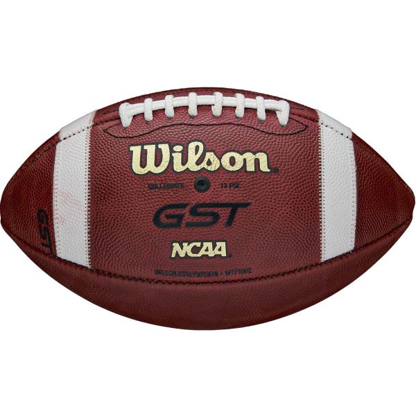 Wilson GST Blem Official (Dark) Red Leather Football