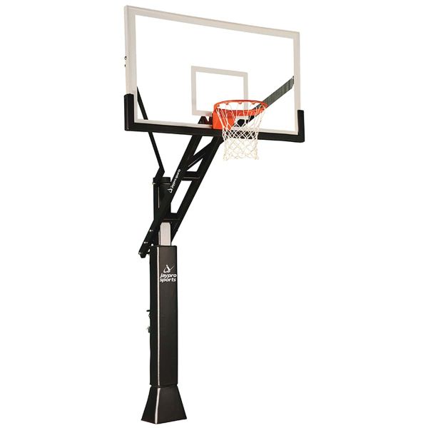 Jaypro Titan 6" Adjustable Basketball Hoop w/ 42"x72" Acrylic Backboard