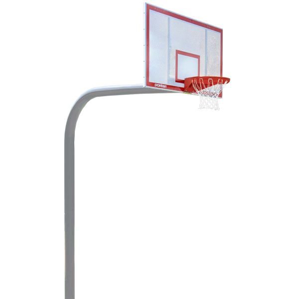 Porter 5-9/16” Gooseneck Basketball Hoop w/ Perforated Steel Backboard