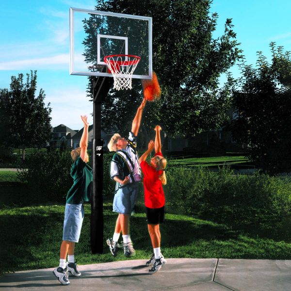 Bison 4" Quick Change Residential Basketball Hoop