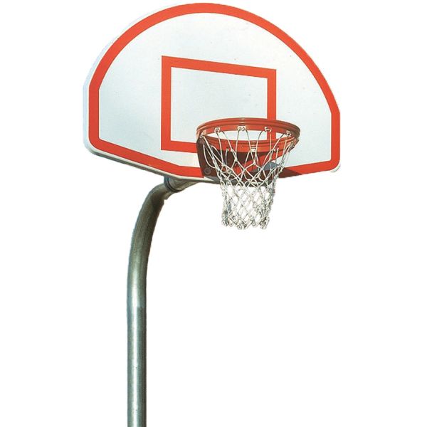 Bison 4-1/2'' Gooseneck Basketball Hoop w/ 35''x54'' Fan Backboard, PR52 