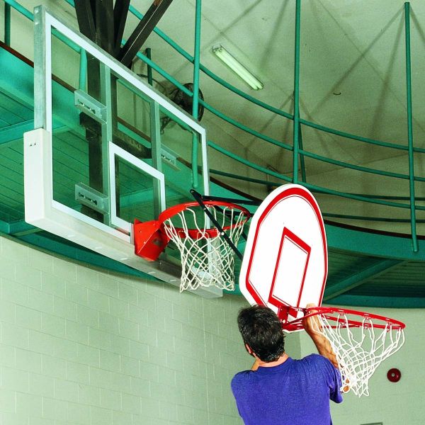 Bison Easy-Up 6-in-1 Adjustable Youth Mini Basketball Backboard & Goal, TR86 (EACH)