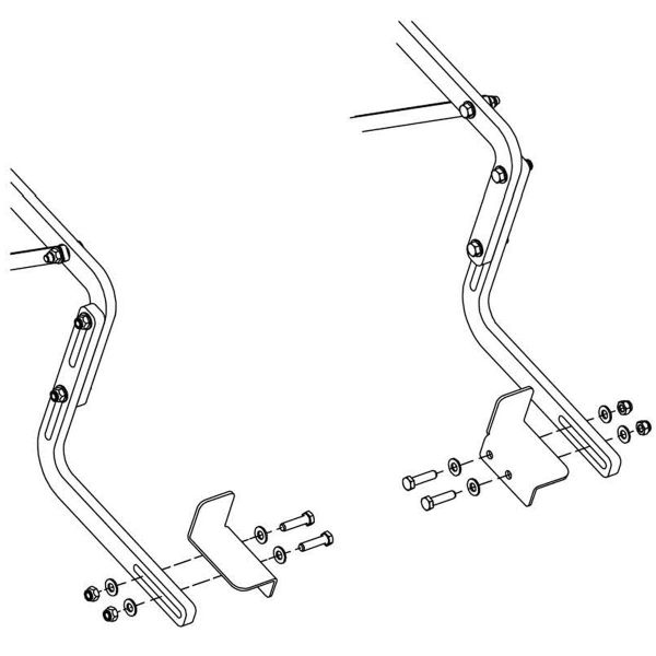 Jaypro Little Champ Adaptor Kit for 48"H Board (Fits One Backboard) LC-AKIT 