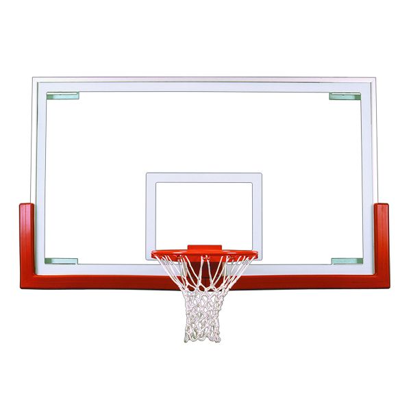 First Team 42"x72” Victory Glass Basketball Backboard, Rim & Padding Package