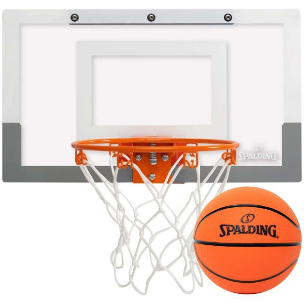 Spalding Slam Jam Over-the-Door 18"x10.5" Mini Basketball Hoop