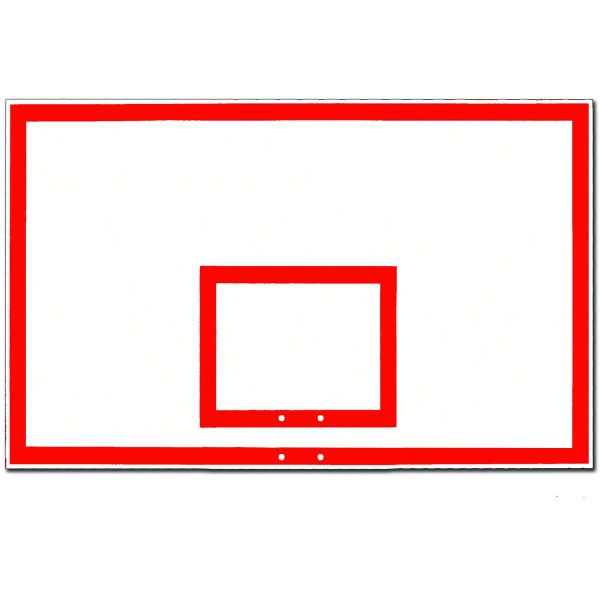 Gared 42"x72" Rectangular Steel Basketball Backboard w/ Border,1272B