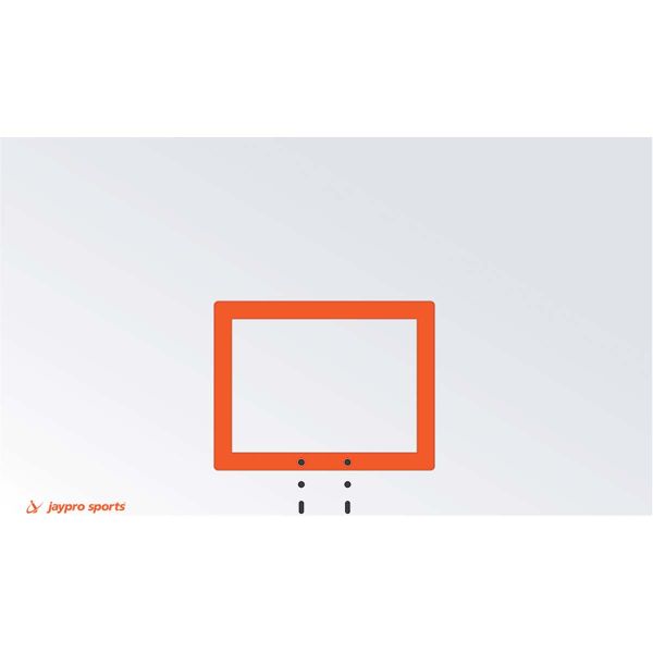 Jaypro 42"x72" Outdoor Rectangular Steel Basketball Backboard, 850RB-BB 