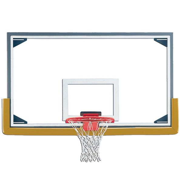 Gared 42''x72'' Collegiate Basketball Backboard, Rim & Padding Package