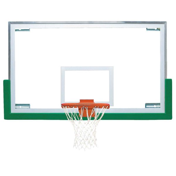 Bison 42"x72" Premium Glass Basketball Backboard, Rim & Padding Package