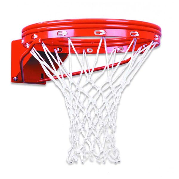 First Team FT172D Double Rim 4”x5”/5”x5” Fixed Basketball Goal 