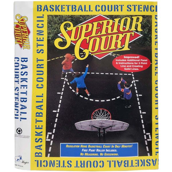 Superior Court Basketball Court Stencil