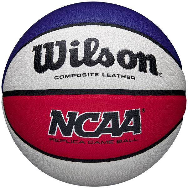 Wilson NCAA Replica 29.5" Men's Basketball, Red/White/Blue