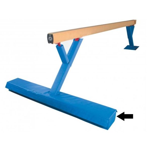 Spieth 7.5'x11"x12cm Single Cutout Balance Beam Base Pads, pair