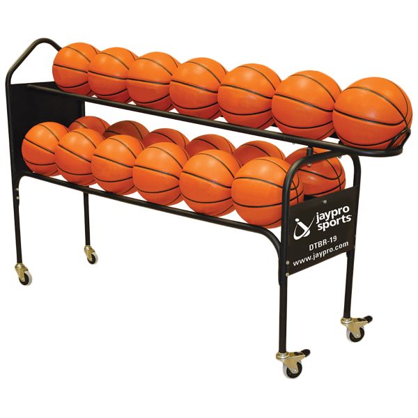 Jaypro Deluxe Basketball Training Ball Rack, DTBR-19 