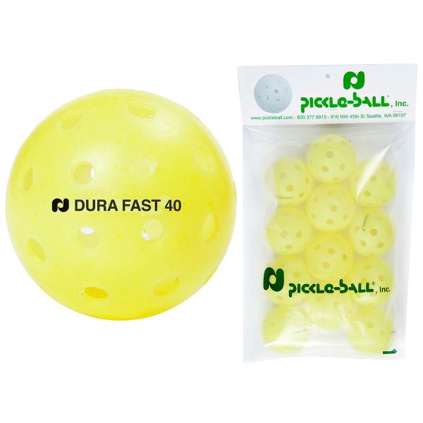 Dura Fast 40 Outdoor Pickleball Balls, 12pk