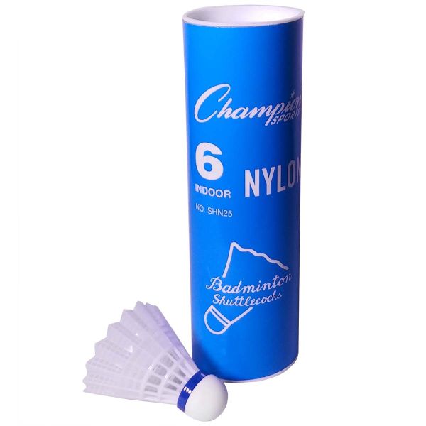 Champion 6/pack Indoor Nylon Shuttlecocks