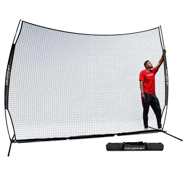 POWERNET 9'Hx12'W Portable Barrier Sport Pop-Up Net