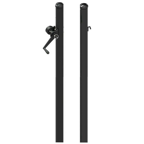 Jaypro Deluxe 2-7/8" Outdoor Pickleball Posts w/ External Winch (pair)