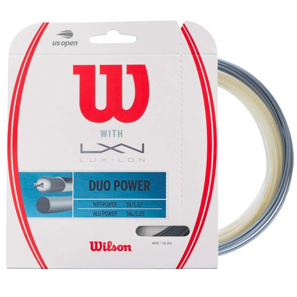 Wilson Duo Power ALU P 125 & NXT P 16 Tennis String, 40'