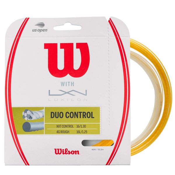 Wilson Duo Control 4GR 125 & NXT C 16 Tennis String, 40'