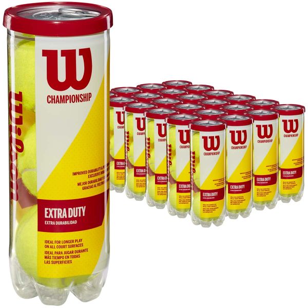 Wilson Extra Duty Championship Tennis Balls, case of 72