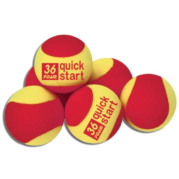 Quick Start 36 Foam Training Tennis Balls, set of 12