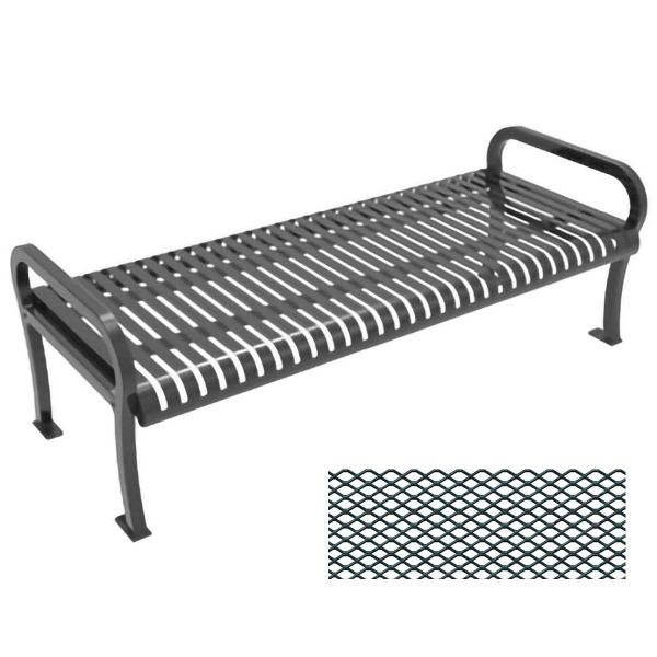 Ultrasite Lexington Thermoplastic Coated Bench w/o Back