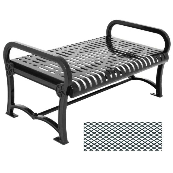 Ultrasite Charleston Thermoplastic Coated Bench w/o Back