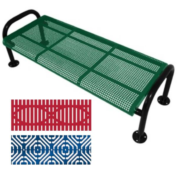 Ultrasite Contour Thermoplastic Coated Bench w/o Back