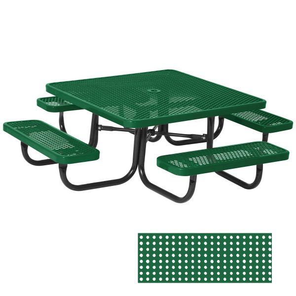 Ultrasite 46" Thermoplastic Coated 4-Seat Square Table