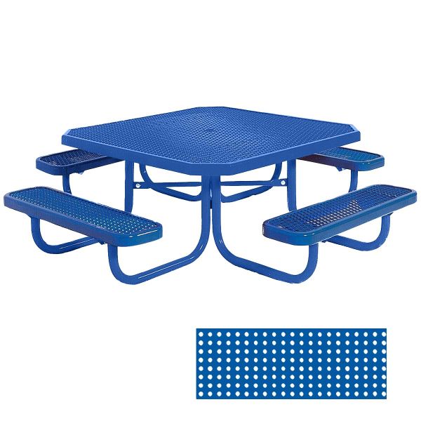 Ultrasite 46" Thermoplastic Coated 4-Seat Octagon Table