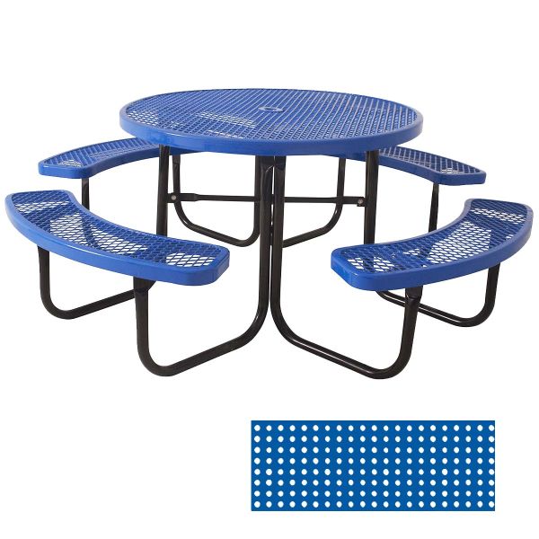 Ultrasite 46" Thermoplastic Coated 4-Seat Round Table