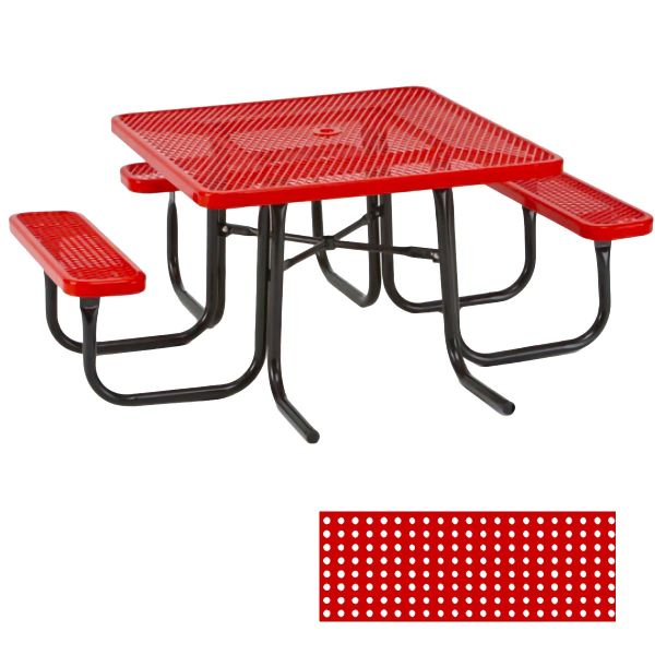Ultrasite 46" Thermoplastic Coated ADA 3-Seat Square Table
