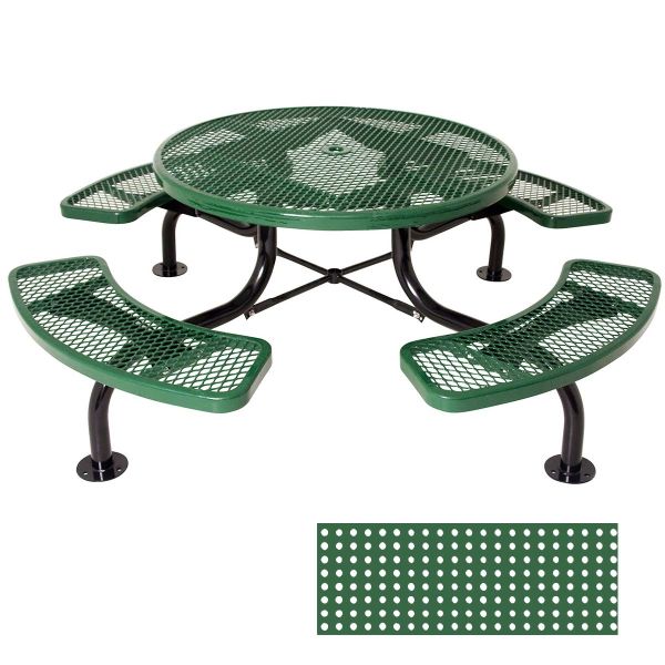 Ultrasite 46" Round Span Leg Thermoplastic Coated Table