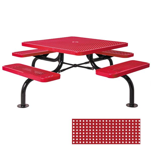 Ultrasite 46" Square Span Leg Thermoplastic Coated Table
