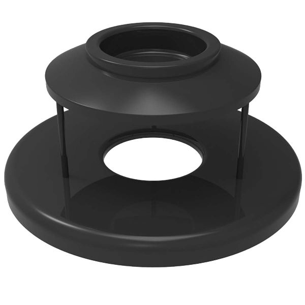 Ultrasite Thermoplastic Coated Ash Urn Lid for Trash Receptacle