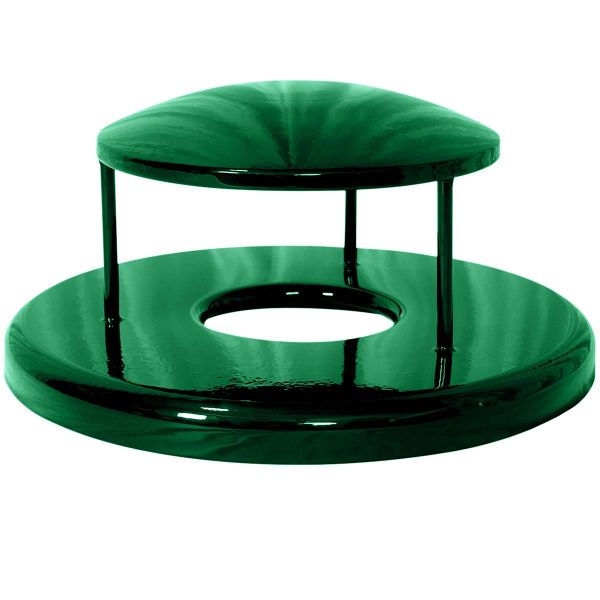 Ultrasite Powder Coated Rain Bonnet Lid for Trash Receptacle