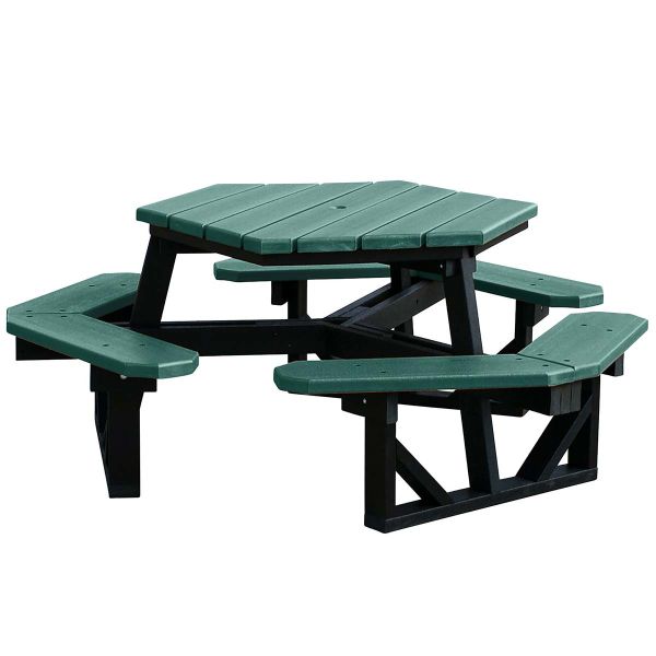 Ultrasite Natural Recycled Plastic Hexagon Table