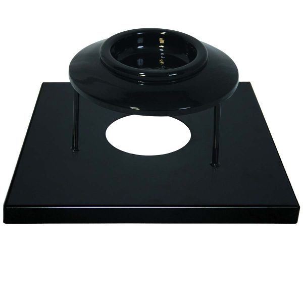 Ultrasite Thermoplastic Coated Square Ash Urn Receptacle Lid