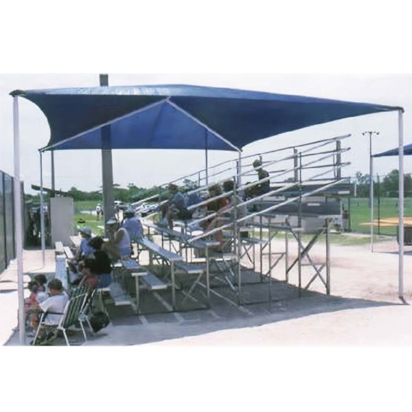 Apollo Bleacher Shade Cover, 18'x10'x8' (covers 3 row, 15' bleachers)