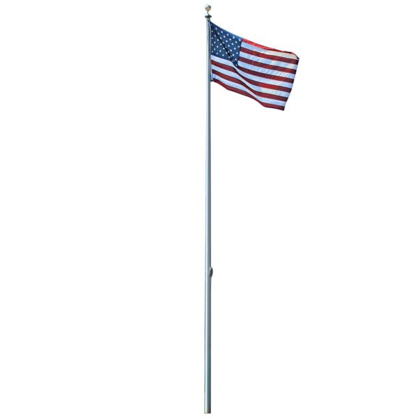 Eder Flag Atlas 25' Clear Anodized Aluminum Flag Pole
