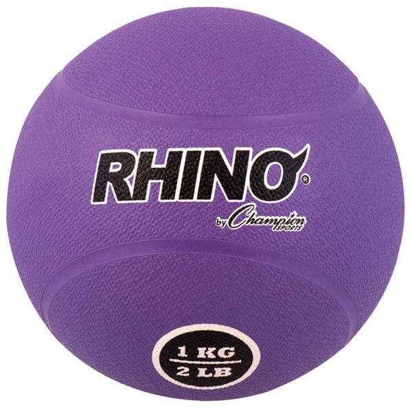 Champion 1 Kilo / 2 lb. Rubber Medicine Ball, RMB1 